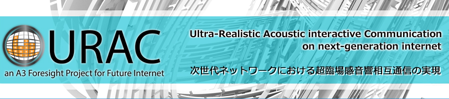 次世代ネットワークにおける超臨場感音響相互通信の実現 -Ultra-realistic acoustic interactive communication on next-generation Internet-